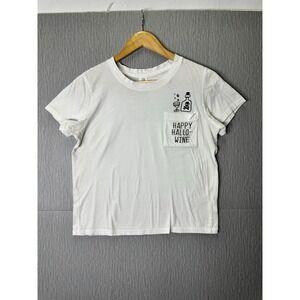 HAPPY HALLO-WINE T SHIRT Halloween SHORT SLEEVES Size Medium